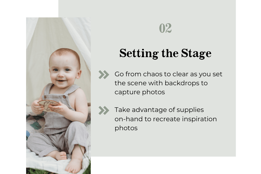 setting the stage in Moments to Memories